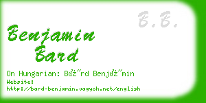 benjamin bard business card